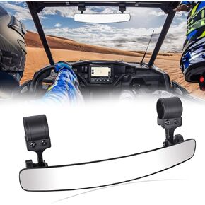 16.5" Ultra View UTV RearView Mirrors with 1.75-2.0" Clamps Compatible with Polaris RZR 800 900 1000 Turbo, Can Am Maverick, Honda Pioneer Talon, Kawasaki SXS UTV Mirror - Fit Until 2024