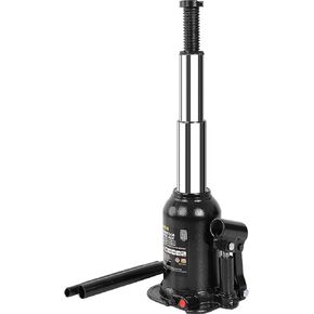 Torin 10 Ton (20,000 LBs) Double Ram Welded Hydraulic Car Bottle Jack for Auto Repair and House Lift, Black, ATH81002XB