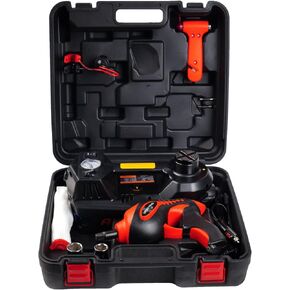 STANDTALL Electric Car Jack Kit 5 Ton 12V Electric Jack for Car with Impact Wrench and Tire Inflator Pump for SUV Sedan Truck Change Tires Garage Repair
