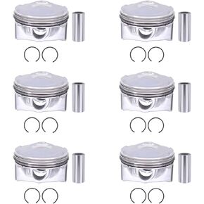 MOTOKU Engine Piston with Pin Rings for Land Rover Discovery LR4 Range Rover 3.0 Gas and Jaguar