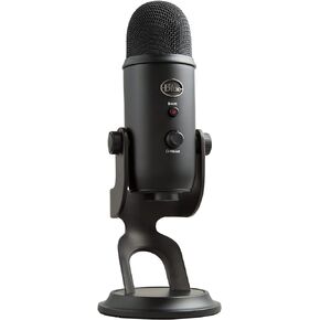 ميكروفون Blue Yeti USB للتسجيل والبث والألعاب والبث على أجهزة الكمبيوتر الشخصية وأجهزة Mac، وميكروفون مكثف للكمبيوتر المحمول أو الكمبيوتر مع تأثيرات VO!CE الزرقاء، وحامل قابل للتعديل، والتوصيل والتشغيل - تعتيم in Kuwait