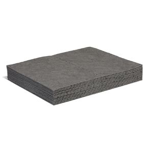 PIG Home Solutions Absorbent Mat Pad for Oil and Other Liquids - 20 Pack - 15" x 20" Liquid Spill Heavyweight Mat - Absorbs up to 28 oz. per Pad - PM50259