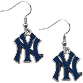 Aminco NY Yankees - MLB Team Logo Dangler Earrings