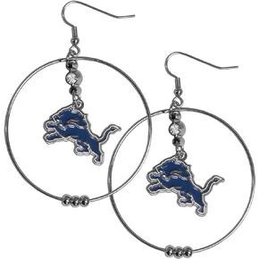 Siskiyou Sports NFL 2-Inch Hoop Earrings