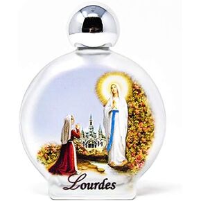 مياه لورد المقدسة في زجاجة كبيرة مستديرة ملونة تحتوي على ماء لورد in Kuwait