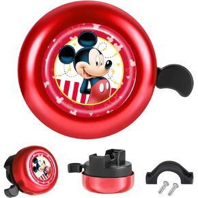 Akkya Bike Bicycle Bell Horn for Kids Cool Cute Cartoon Cycling Handlebars Knee Scooter Accessories for Girls Boys Electric Mountain Bike Ring Bell Biking Bicicle Accessories Loud (Red)