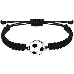 Soccer Bracelet, Soccer Jewelry, Adjustable Unisex Soccer Paracord Bracelets - Soccer Gift