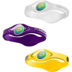 Power Balance the Original Genuine Performance Wristband, Silicone rubber Wristbands Bracelets sports bracelet wristband for men women, power 3 pack bangles, safe Waterproof Lightweight durable, size of M+M+L（M 19.0CM/L 20.5CM)