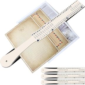 PerKoop Plastic All Purpose Document Sorter Alphabetical File Sorter Compact Upright Paper Sorter Organizer for Office School, Beige, 2.52 x 23.5 inch(2 Sets)