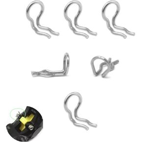 6 Pack Brake Pads Cotter Pin Caliper Fixing Snap Ring Spring Clips Clamp Replacement Compatible with Shimano Zee XT SLX XTR Formula Mega Bicycle Disc Brakes Pad Axle Bolts Pins
