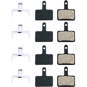 4 Pairs (8Pcs) Disc Brake Pads Resin Semi-Metallic Replacement for Tektro A10.11 E10.11 P20.11 Aquila Auriga Orion Draco Gemini Set