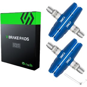 Chooee Bike V-Brake Pads, Bicycle 70mm Brake Blocks Set, 2 Pairs Universal Brake Shoes, Blue
