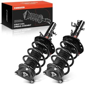 A-Premium Front Pair (2) Complete Strut and Coil Spring Assembly Compatible with Nissan Rogue 2014-2020, Driver and Passenger Side, Replace# 18920420, 18920419
