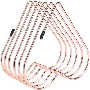 Estink Desk Book Storage Rack, 5 Slot Heart Shaped Book Shelf Telescopic Files Folder Stand Office File Organizer Bookshelf Decor Craft Supplies for Office Home Desk Decoration (Rose