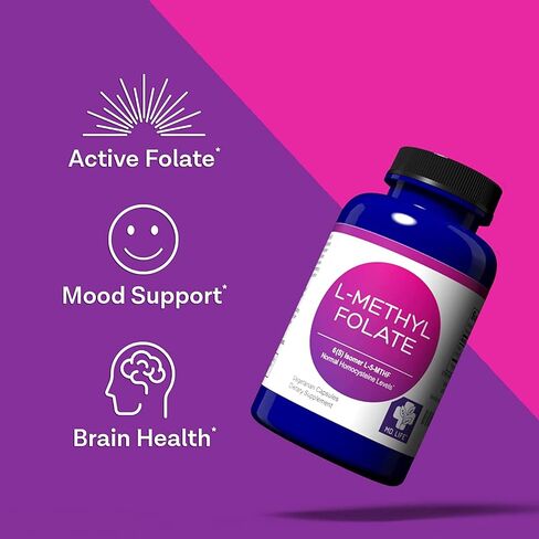 MD Life L Methylfolate 1mg - مكمل Methylfolate النشط بدرجة احترافية - مكملات MTHFR ذات الفعالية القصوى - L methylfolate 1mg 60 كبسولة - الأحماض الأمينية الأساسية in Kuwait