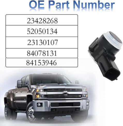 MANATEE 23428268 Bumper PDC Park Assist Object Sensor for Cadillac Chevy GMC Buick Silverado Sierra 1500 2500 3500 HD Yukon XL Encore Lacrosse CTS CT6 XT5 XTS, 52050134 84078131 84153946 (4PCS, Black) in Saudi Arabia