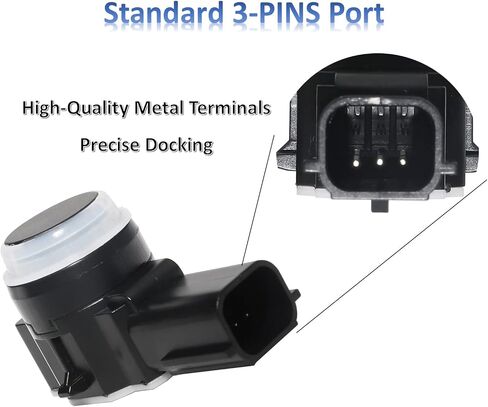 MANATEE 23428268 Bumper PDC Park Assist Object Sensor for Cadillac Chevy GMC Buick Silverado Sierra 1500 2500 3500 HD Yukon XL Encore Lacrosse CTS CT6 XT5 XTS, 52050134 84078131 84153946 (4PCS, Black) in Saudi Arabia