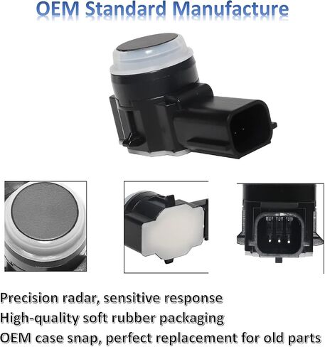 MANATEE 23428268 Bumper PDC Park Assist Object Sensor for Cadillac Chevy GMC Buick Silverado Sierra 1500 2500 3500 HD Yukon XL Encore Lacrosse CTS CT6 XT5 XTS, 52050134 84078131 84153946 (4PCS, Black) in Saudi Arabia