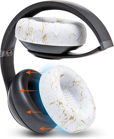 WC SweatZ Studio Pro - Patented Silicone Earpad Covers for Beats Studio Pro | Made by Wicked Cushions | Sweatproof & Easily Washable | Black in Kuwait
