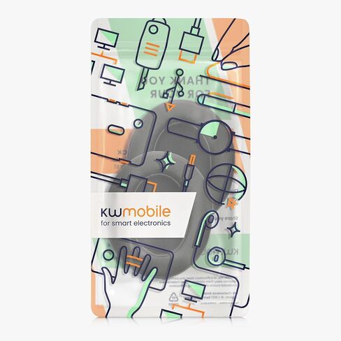 وسائد أذن kwmobile متوافقة مع وسائد أذن DOQAUS - بديل 2X لسماعات الرأس - أسود in Kuwait