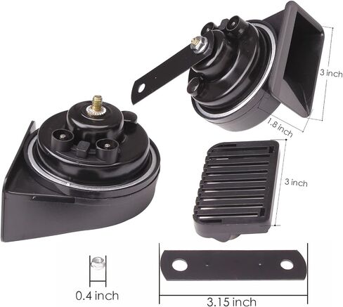 Car Horn for Toyota with 1 to 2 Plug Compatible with Toyota, 12V Waterproof Dual-Tone Electric Snail Horn Train Horn Kit for Car in Saudi Arabia