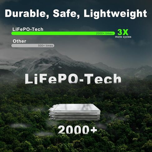 LOKITHOR J2250 12V Jump Starter Lithium Iron Phosphate (LiFePO4) Car Starter Battery for Upto 8.0L Gas and 6.0L Diesel Engines with 60W Two-Way Fast Charging, Super-Safe and 2000 Cycle Life in Saudi Arabia