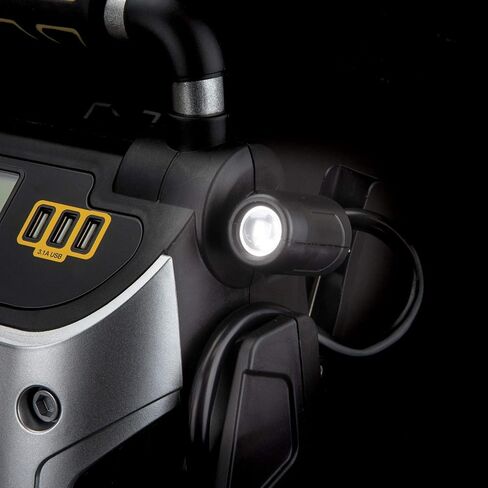 1400 Peak Amp Automotive Jump Starter, Portable Power – Triple 15W USB Ports, 120 PSI Air Compressor in Kuwait