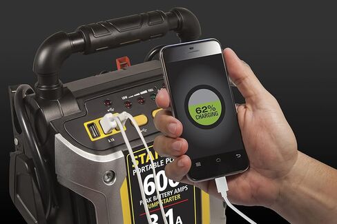STANLEY J509 Portable Power Station Jump Starter 1000 Peak Amp Battery Booster, USB Port, Battery Clamps in Saudi Arabia