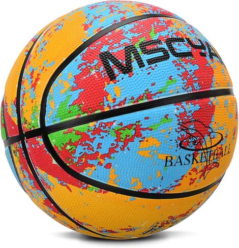 MSCYAE Kids Basketball Size 3(22"),Youth Basketball Size 5(27.5") for Backyard Park Pool Play Games or Practice Basketball Basic Skills (Best Gift for Children) in Saudi Arabia