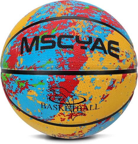 MSCYAE Kids Basketball Size 3(22"),Youth Basketball Size 5(27.5") for Backyard Park Pool Play Games or Practice Basketball Basic Skills (Best Gift for Children) in Saudi Arabia