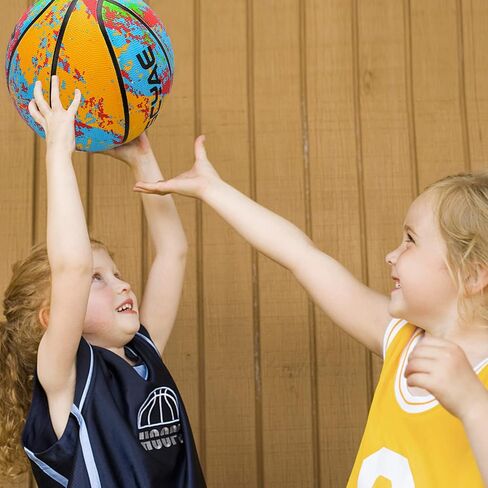 MSCYAE Kids Basketball Size 3(22"),Youth Basketball Size 5(27.5") for Backyard Park Pool Play Games or Practice Basketball Basic Skills (Best Gift for Children) in Saudi Arabia