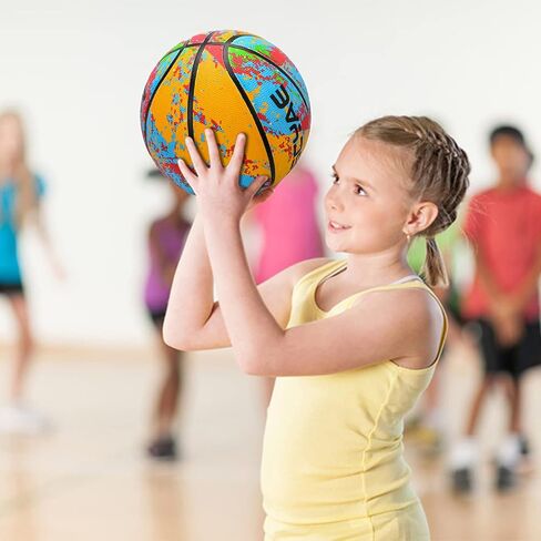 MSCYAE Kids Basketball Size 3(22"),Youth Basketball Size 5(27.5") for Backyard Park Pool Play Games or Practice Basketball Basic Skills (Best Gift for Children) in Saudi Arabia