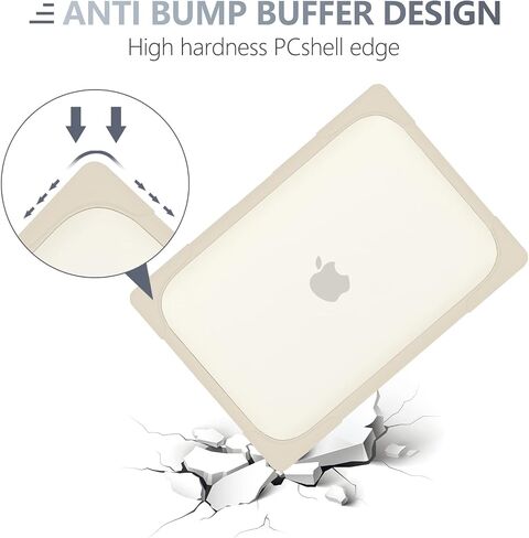 حافظة Batianda لجهاز MacBook Air الجديد 13.6 بوصة 2022 2023 2024 إصدار A2681 A3113 (M3)، هيكل صلب واقٍ شديد التحمل على شكل قرص العسل مع مسند ممتص للصدمات من مادة TPU وواقي غطاء لوحة المفاتيح، أزرق داكن in Kuwait