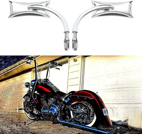 مرايا رياضية سوداء للدراجة النارية Harley Road King Street Electra Glide Road Glide Dyna Softail الرؤية الخلفية 1982-2018 2019 2020 in Kuwait