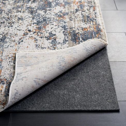 SAFAVIEH Extra Thick Cushioned Rubber Backing Non Slip Anti Skid Grippy Stay in place Rug Pad Under Carpet, Stable on all Hard Floors (9' x 12') in Saudi Arabia