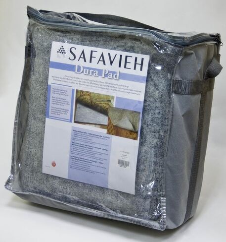 SAFAVIEH Extra Thick Cushioned Rubber Backing Non Slip Anti Skid Grippy Stay in place Rug Pad Under Carpet, Stable on all Hard Floors (9' x 12') in Saudi Arabia