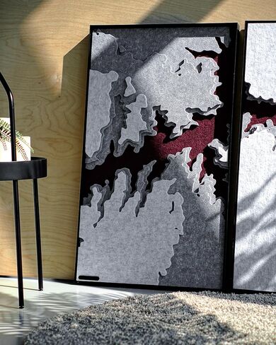 Acoustic Art Panels, Grand Canyon Contour Set, Professional-Grade Acoustic Absorber Diffuser Artwork, for Noise Reduction and Echo Absorption(set of 3 combined to 65 in x 37.5 in x 2 in) in Saudi Arabia