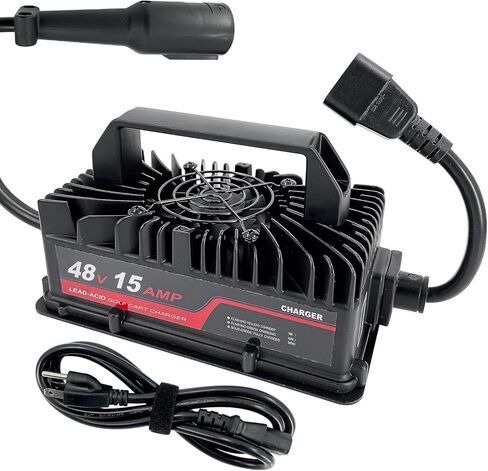 48V 15 AMP Golf Cart Battery Charger for Club Car-3Pin w/Trickle Charge 4-7 Hours Full Charge Type 3-pin Round Plug for 48V ClubCar Golf carts in Saudi Arabia