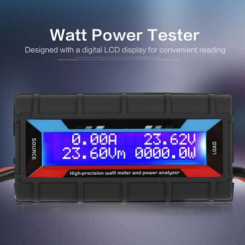 High Precision Watt Meter Voltage Amp Meter Power Analyzer, 4.8V~60V 130A, with a Digital LCD Display, Mainly Used for RC Model Airplane Watt Meter in Saudi Arabia