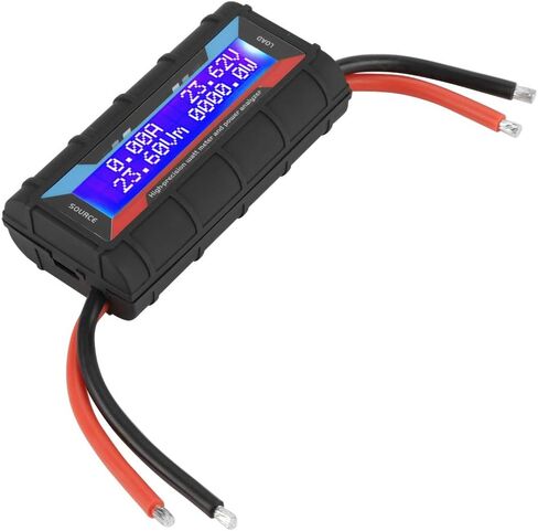 High Precision Watt Meter Voltage Amp Meter Power Analyzer, 4.8V~60V 130A, with a Digital LCD Display, Mainly Used for RC Model Airplane Watt Meter in Saudi Arabia