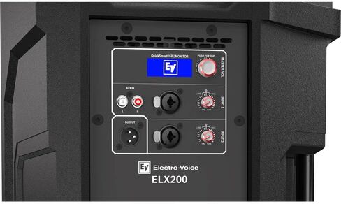 مجموعة مكبرات الصوت Electro-Voice ELX200-12P مقاس 12 بوصة بقدرة 1200 واط ثنائية الاتجاه (زوج) مع حامل مكبر صوت فولاذي Auray SS-47S-PB مع حقيبة حمل وكابلات 2X XLR-XLR in Saudi Arabia