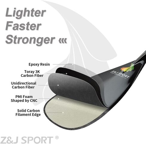 Z&J SPORT Outrigger Canoe Paddle Wooden Shaft, Tahiti Style Hybrid OC Paddle with T-Handle, Durable OC Paddle for Waka AMA, va’a, Bent Shaft & 12 Degree Blade in Saudi Arabia