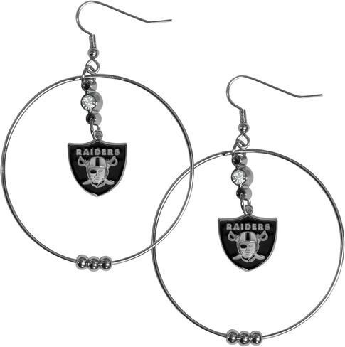 Siskiyou Sports NFL 2-Inch Hoop Earrings in Saudi Arabia