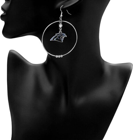 Siskiyou Sports NFL 2-Inch Hoop Earrings in Saudi Arabia