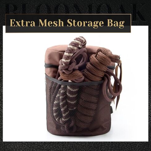 حقائب السرج المعزولة من بلوموك، حقائب قرن الحصان للسروج الغربية والإنجليزية مع خياطة معززة وجيب شبكي خارجي، مناسبة لركوب الخيل، حامل العتاد (بني) in Kuwait