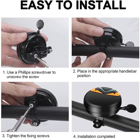 Bicycle Bells for Adults, Aluminum Kids Bike Bell Boys Girls, Loud Crisp Clear Sound Toddler Bike Bells, Bike Bells for Adults Mountain Bike in Saudi Arabia