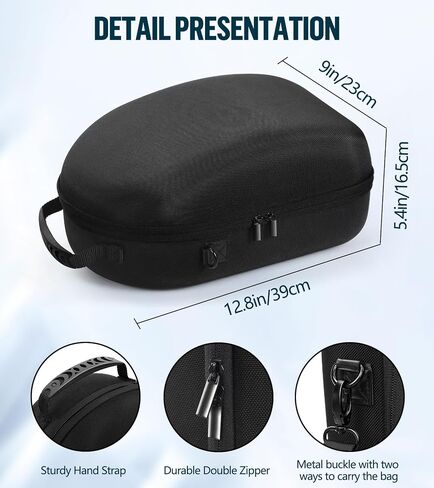 YRXVW Large Case for Meta Quest 3S/3/2, Fits BOBOVR & KIWI Battery Straps in Kuwait