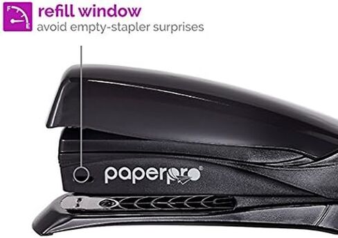 PaperPro - 1495 - Inspire 15 Compact Stapler, 15 Sheets, Half-Strip, Black in Saudi Arabia