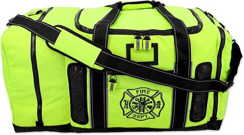 حقيبة معدات Lightning X Fireman Fireman المعاد تصميمها حديثًا مع حجرة للخوذة وفتحات شبكية وصليب مالطي للمستجيب الأول in Kuwait