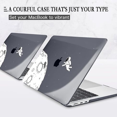 حافظة CISSOOK متوافقة مع جهاز MacBook Air 15 بوصة 2024 2023، موديل A3114 M3 A2941 M2، هيكل صلب أسود شفاف مع غطاء لوحة مفاتيح من النوع C إلى محول USB لجهاز MacBook Air 15 2023-2024، رائد فضاء in Saudi Arabia